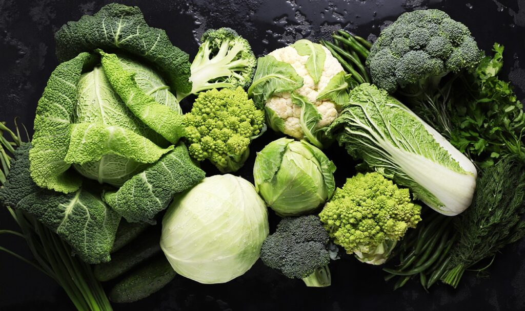 Kohlgemüse, Kohl, Brokkoli, Blumenkohl-Essen-und-Ernaehren-Gesund-am-Produktivitaet-steigern-Gesund-essen-im-Job